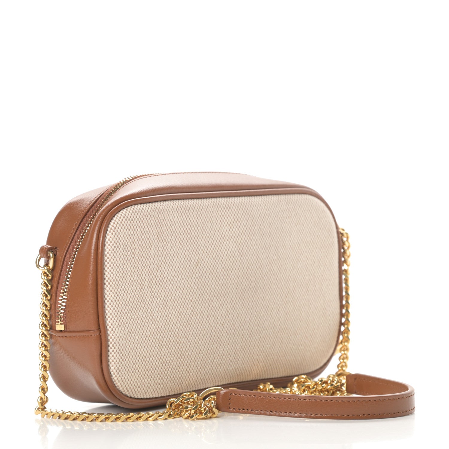 Saint Laurent Cotton Monogram Mini Lou Camera Bag Beige Brick 3 of 11