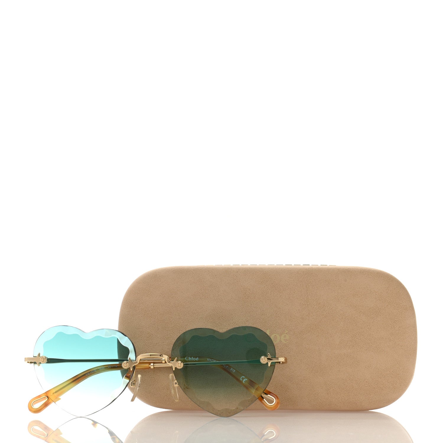 Chloe Heart Sunglasses CE150S Gold 8 of 8