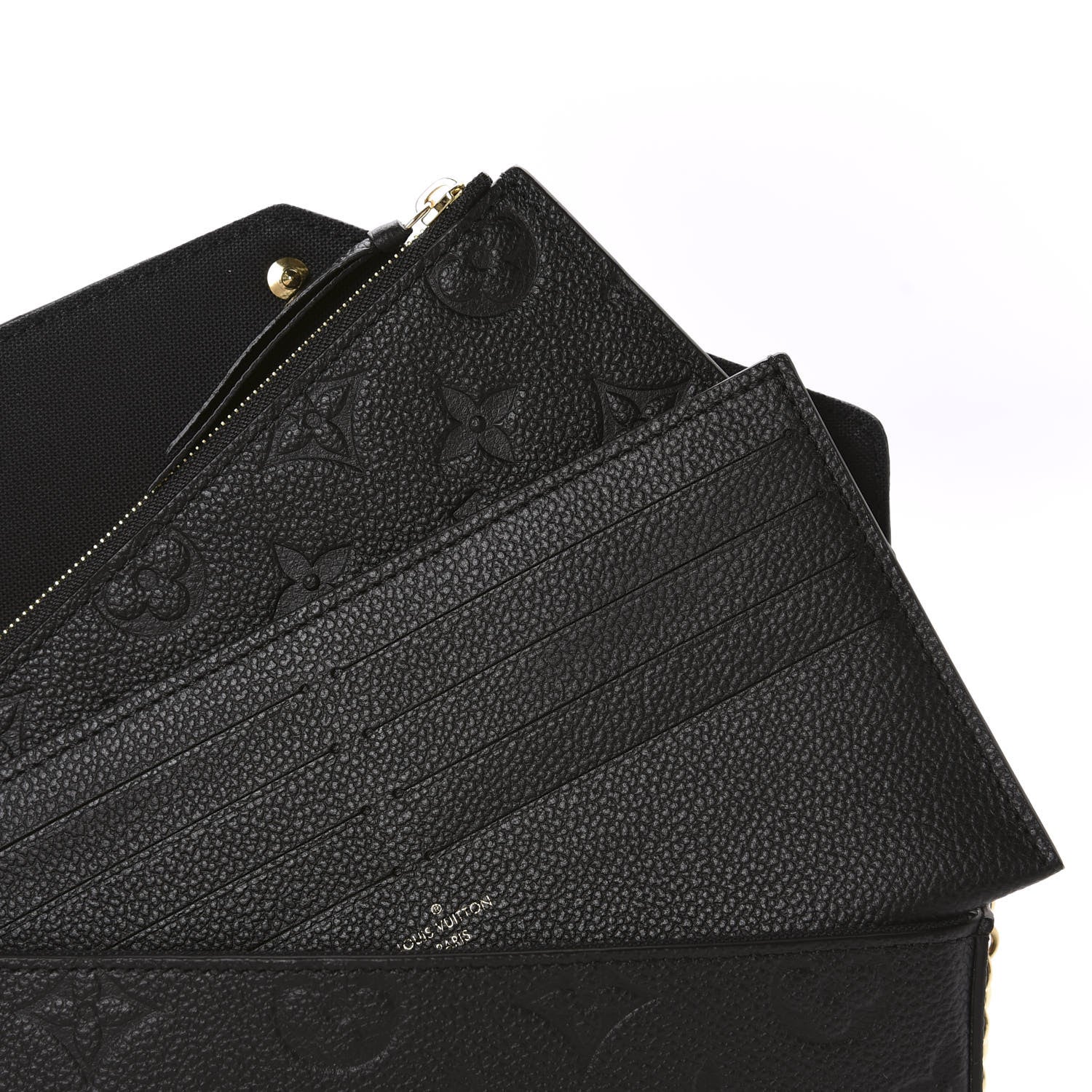 Louis Vuitton Empreinte Pochette Felicie Chain Wallet Black 8 of 11
