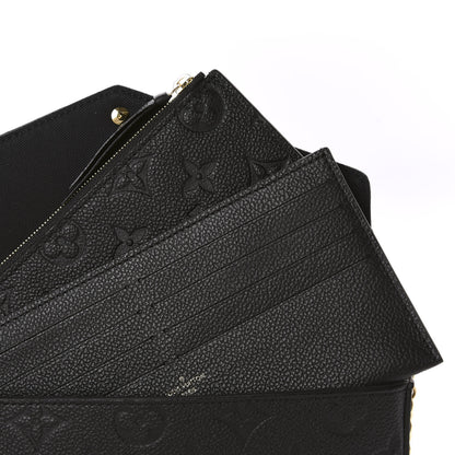 Louis Vuitton Empreinte Pochette Felicie Chain Wallet Black 8 of 11