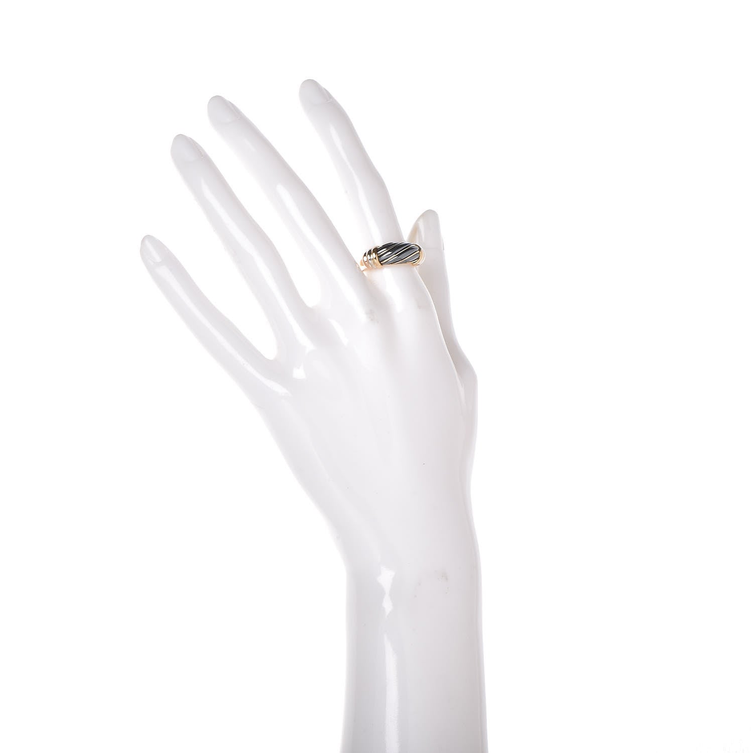 Cartier 18K Pink Yellow White Gold Silverium Ring 52 6 2 of 6