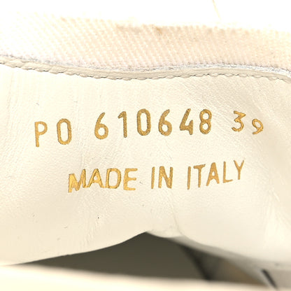 Saint Laurent Distressed Canvas Court Classic Sneakers 39 Panna 6 of 8