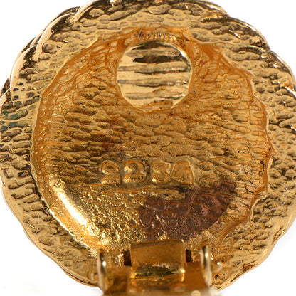 Chanel CC Clip On Earrings Gold 4 of 4