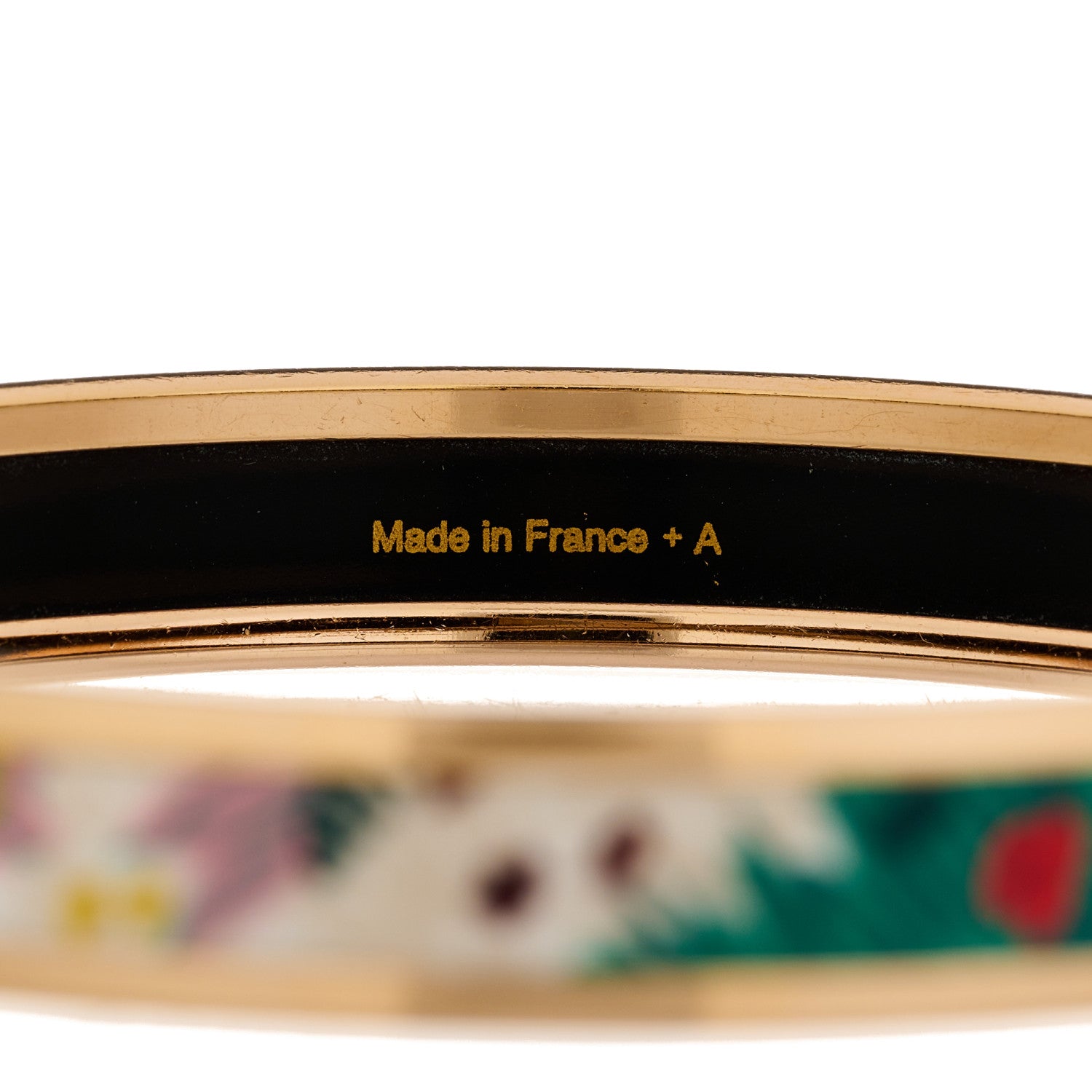 Hermes Enamel Printed Narrow Dans Un Jardin Anglais Bracelet 65 Arts And Crafts 3 of 5