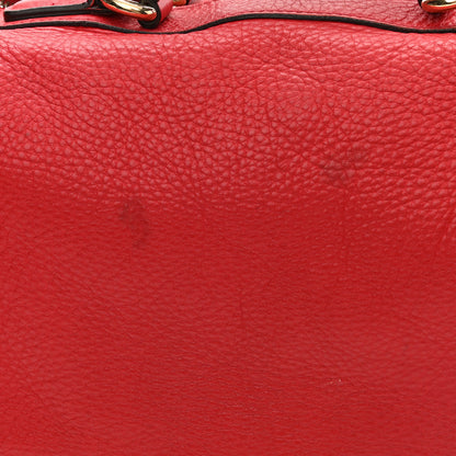 Gucci Pebbled Calfskin Medium Soho Boston Red 21 of 25