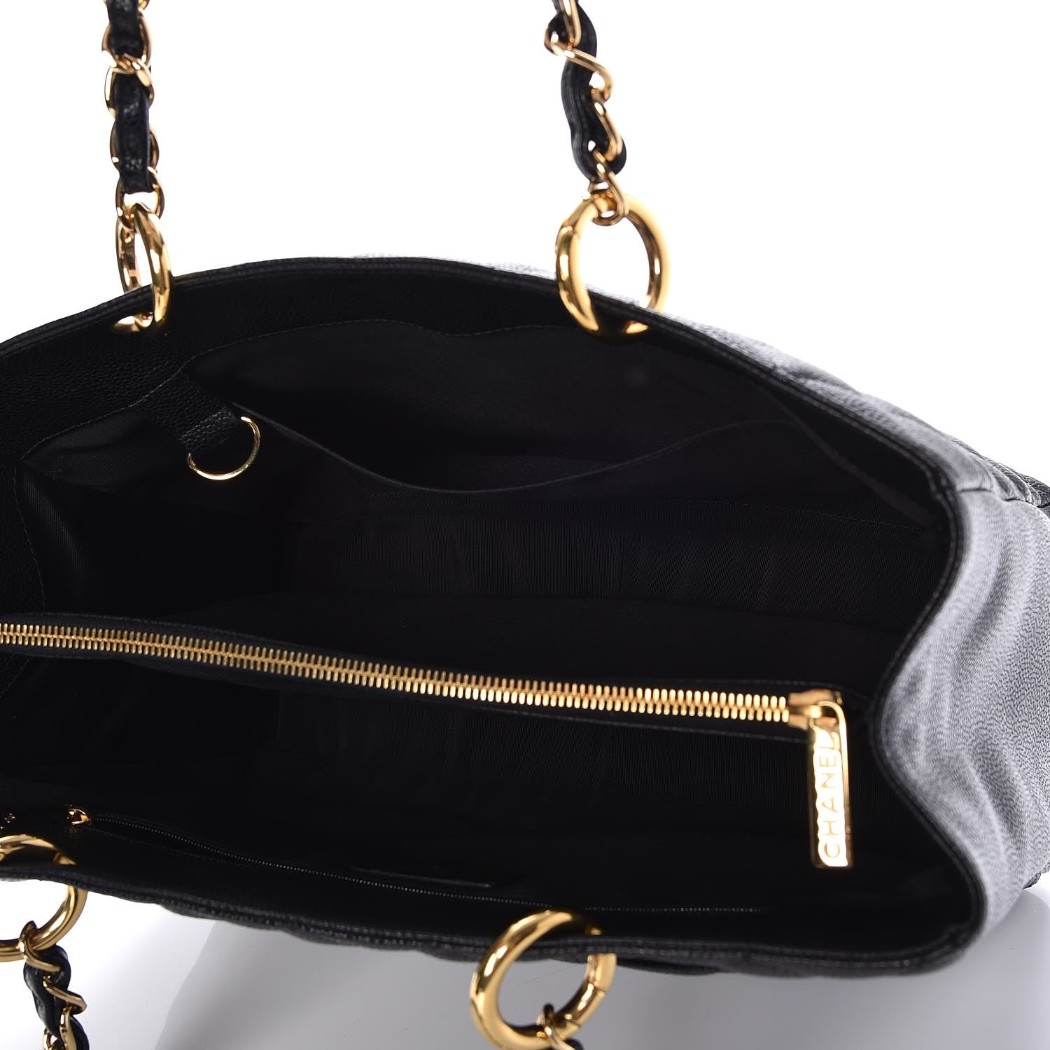 Chanel Caviar Quilted Grand Shopping Tote GST Black 5 of 8