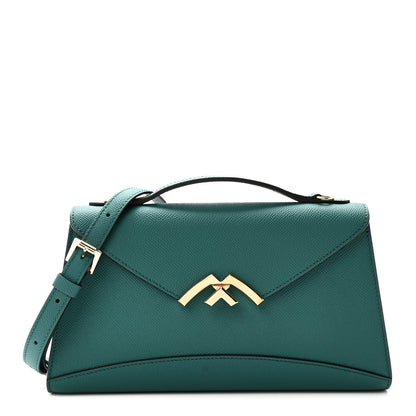 Moynat Carat Calfskin Gabrielle Clutch Emerald 1 of 9