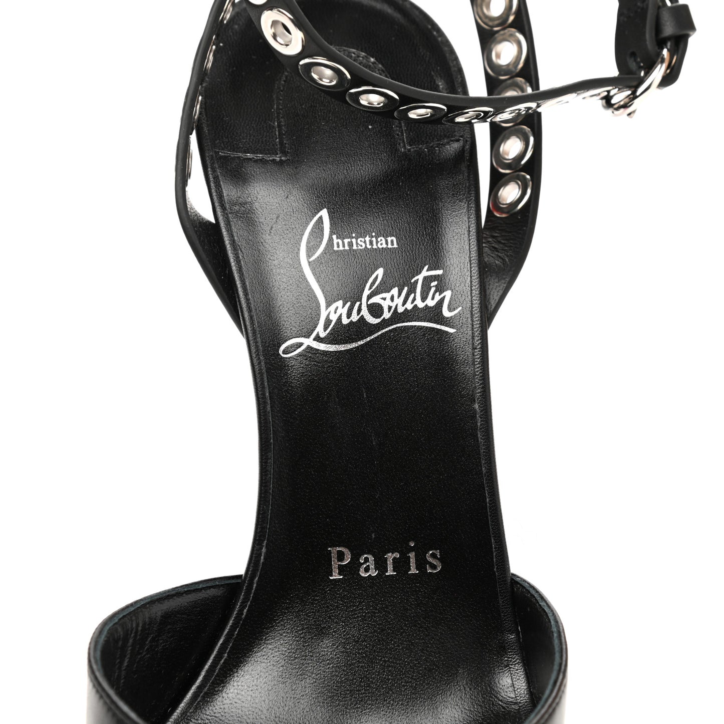 Calfskin Embellished Pumpaclou 100 Pumps 36.5 Black