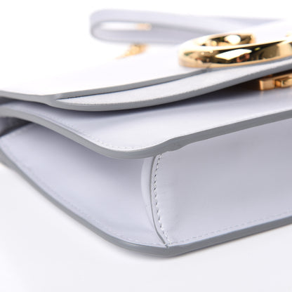 Chloe Calfskin Suede C Clutch With Chain Light Cloud 8 of 9