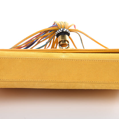 Saint Laurent Suede Medium Classic Monogram Kate Tassel Satchel Saffron Yellow 16 of 16