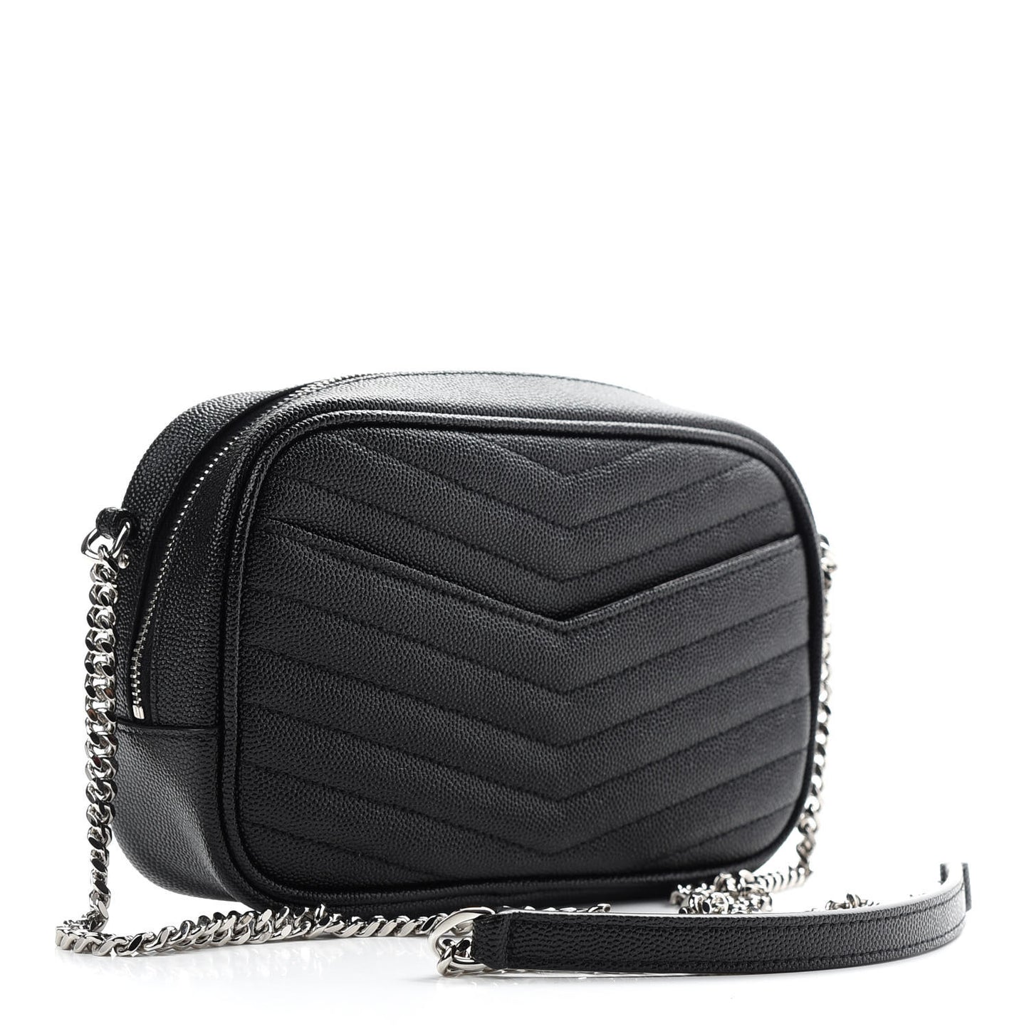 Grain De Poudre Matelasse Monogram Mini Lou Camera Bag Black