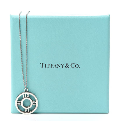 Tiffany Sterling Silver Medium Atlas Open Pendant Necklace 6 of 6
