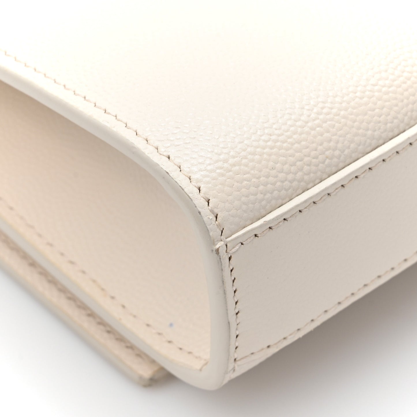 Grain De Poudre Small Monogram Kate Satchel Blanc Vintage