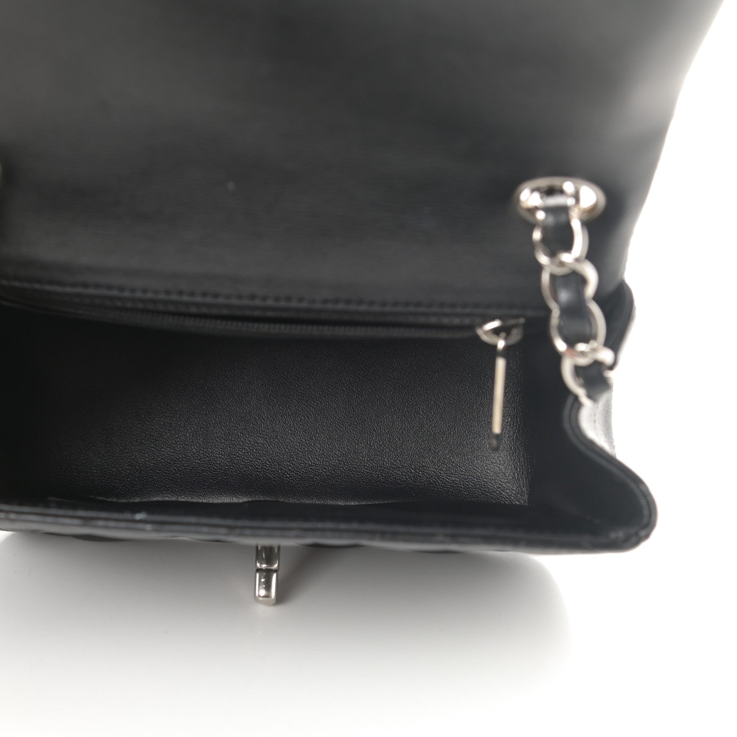 Chanel Lambskin Quilted Mini Square Flap Black 5 of 17
