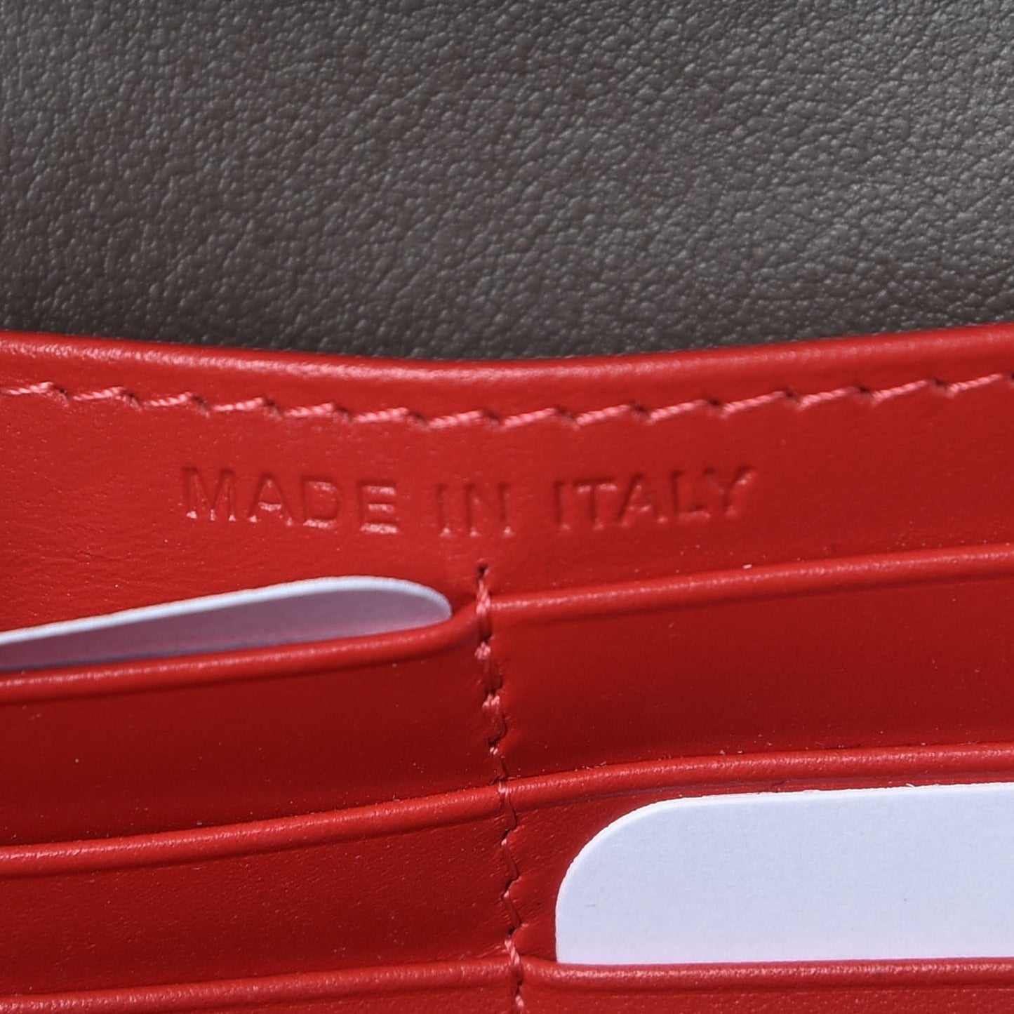 Calfskin Macaron Spiked Flap Wallet Cafe