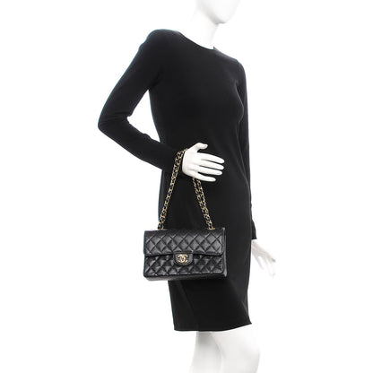 Chanel Caviar Quilted Small Double Flap Black 2 of 9
