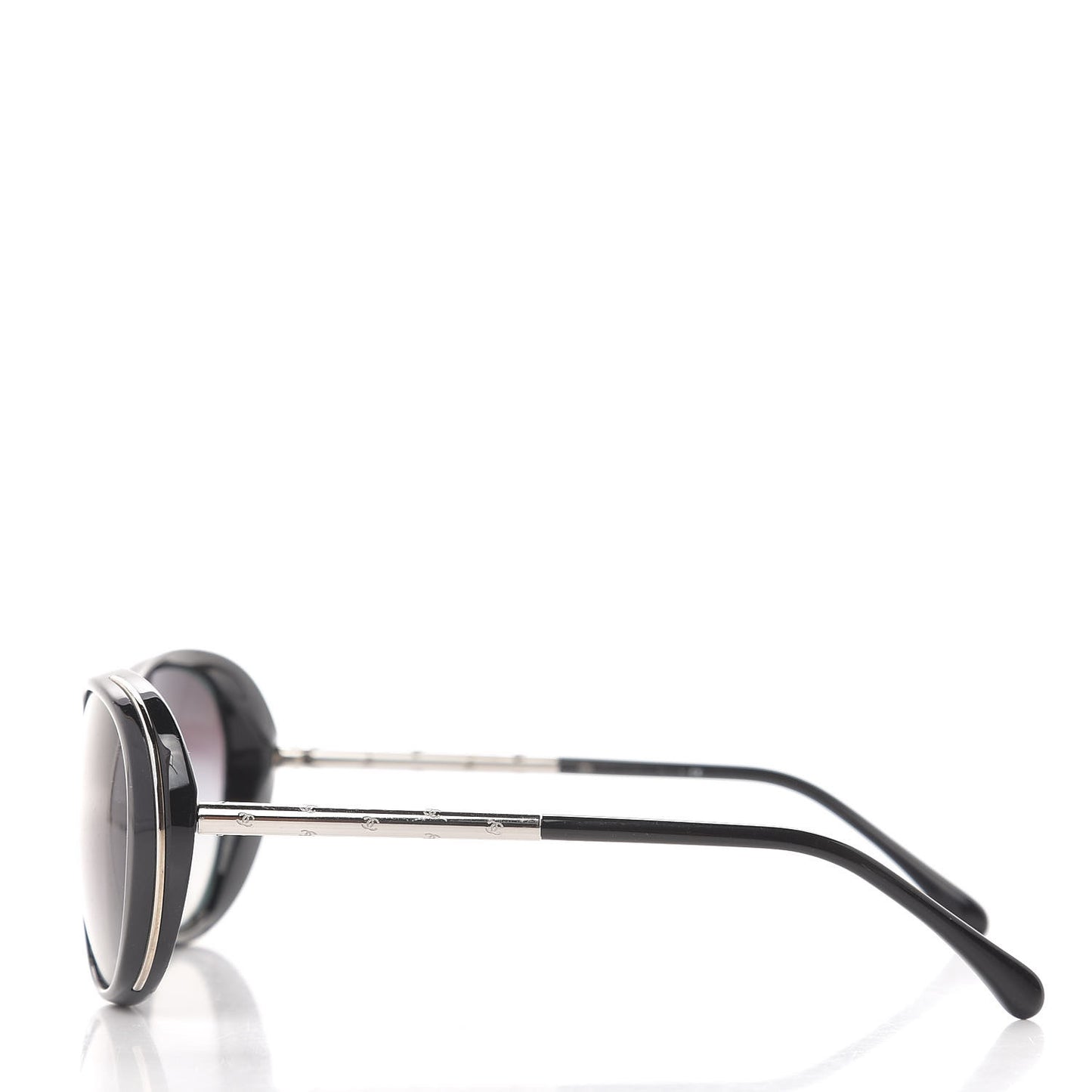 Acetate Butterfly CC Sunglasses 6037 Black