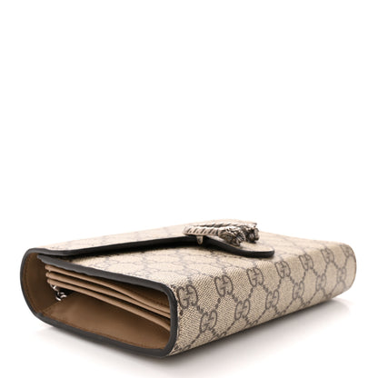 Gucci GG Supreme Monogram Mini Dionysus Chain Wallet Beige Taupe 4 of 12