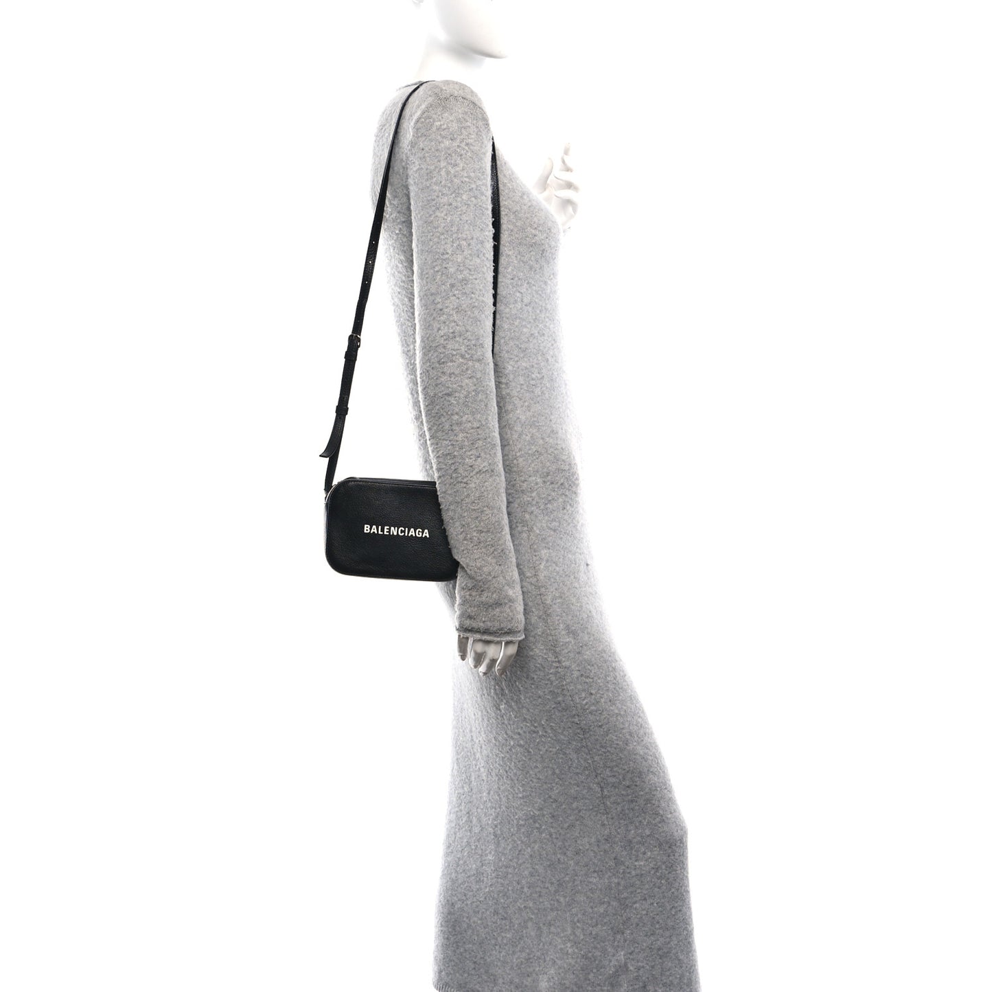 Calfskin Logo XS Everyday Camera Bag Black