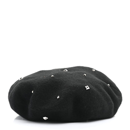 Hermes Cashmere Medor Studded Darling Beret S Black 4 of 8