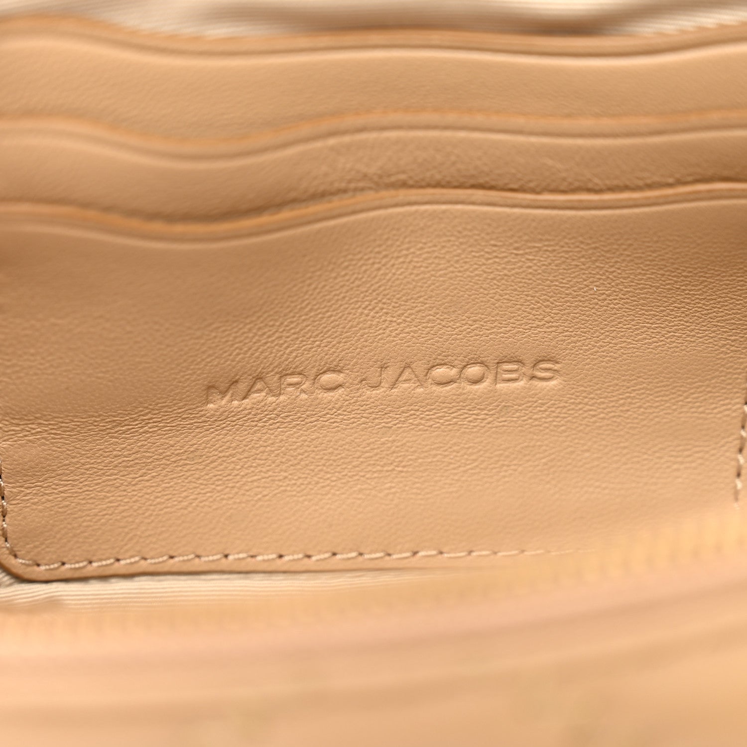 Marc Jacobs Lambskin Quilted J Marc Mini Shoulder Bag Camel 6 of 9