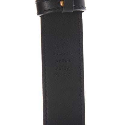Gucci Calfskin Double G 30mm Belt 75 30 Black 4 of 6