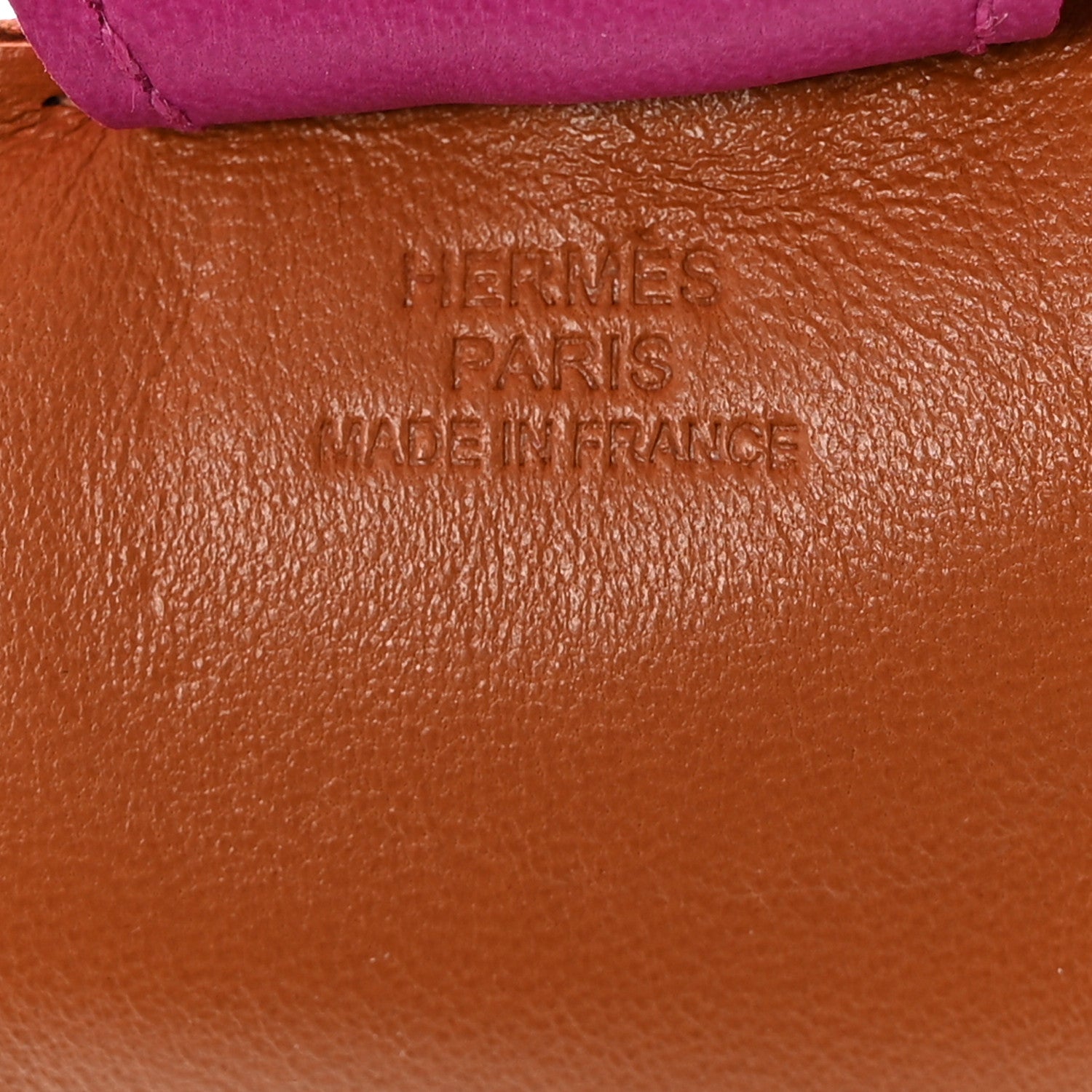 Hermes Milo Lambskin Grigri Rodeo Horse Bag Charm MM Gold Rubis Rose Pourpre 4 of 5