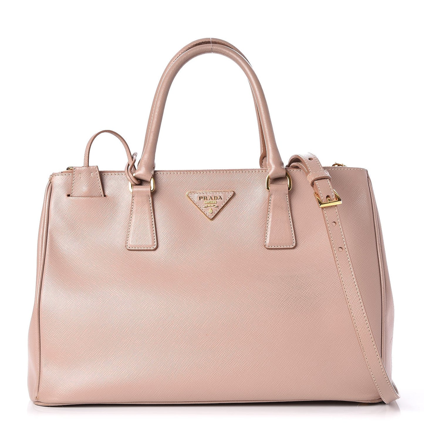 Saffiano Medium Galleria Double Zip Tote Cammeo