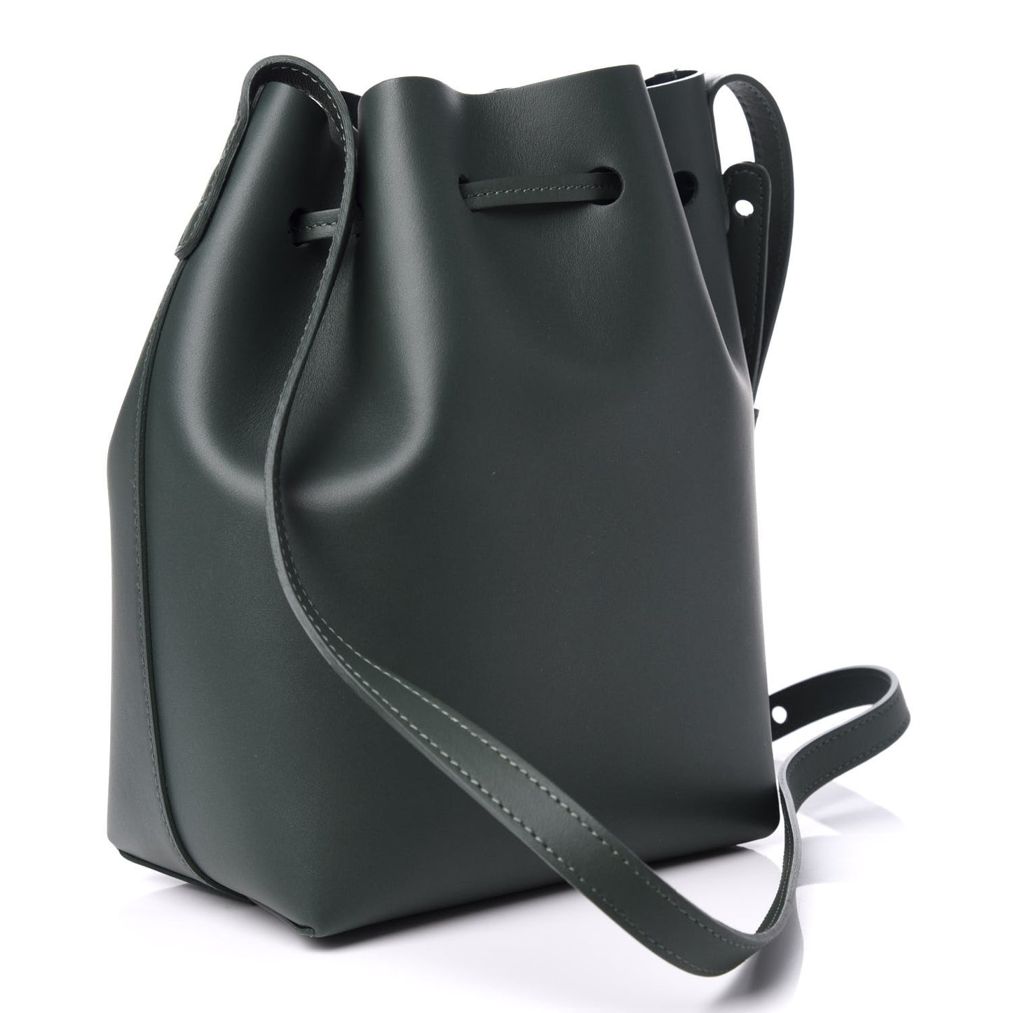 Calfskin Mini Bucket Bag Moss