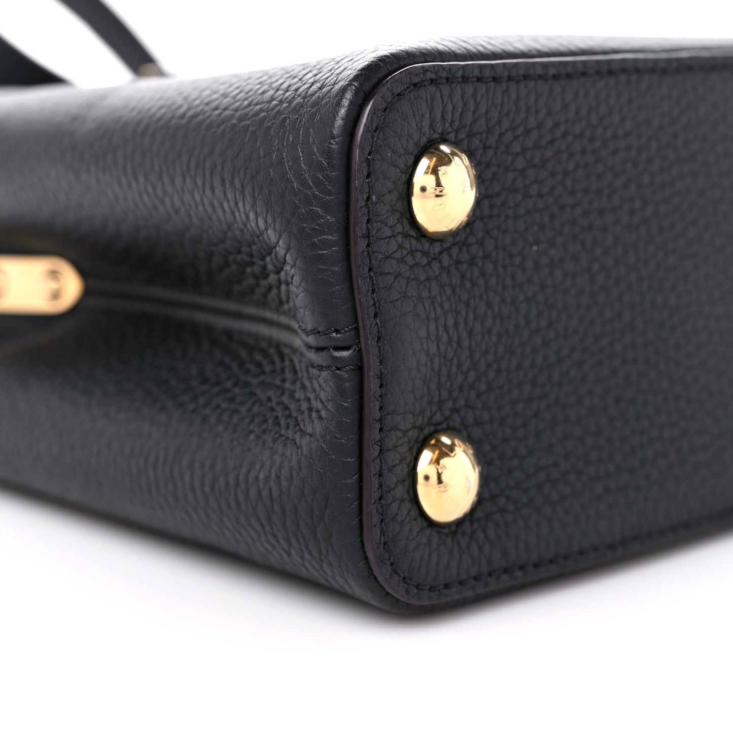 Taurillon Capucines BB Black Fuchsia