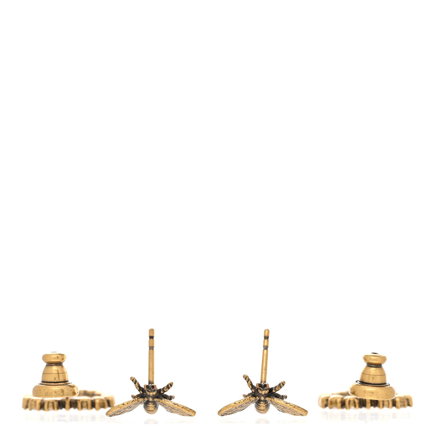 Metal Bee J'Adior Earrings Aged Gold