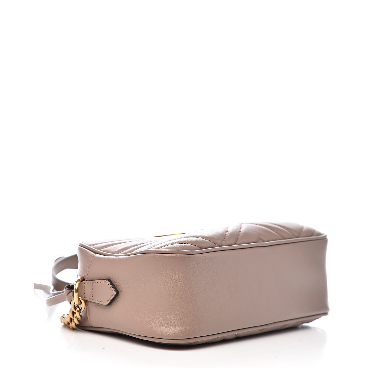 Gucci Calfskin Matelasse Small GG Marmont Chain Shoulder Bag Porcelain Rose 4 of 11
