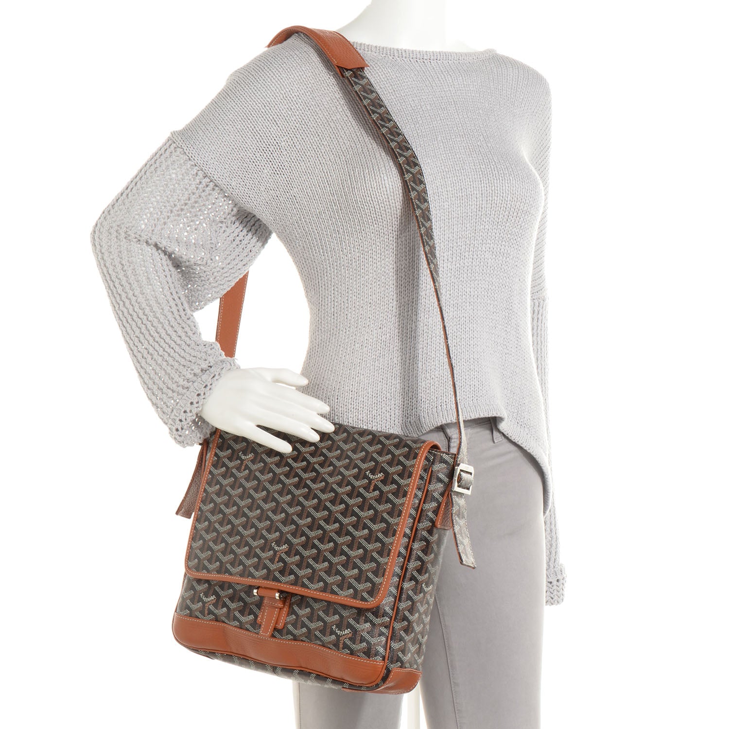 Goyard Goyardine Urbain Messenger Black Gold 2 of 8