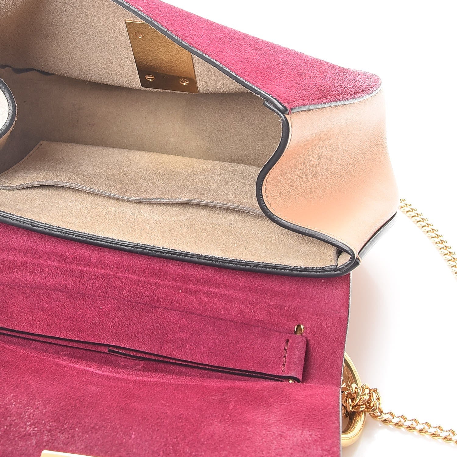 Chloe Suede Smooth Calfskin Lambskin MIni Drew Crossbody Misty Beige Bag 5 of 9