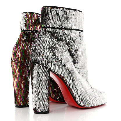 Christian Louboutin Paillettes Moulamax 100 Booties 40 Multicolor 6 of 9