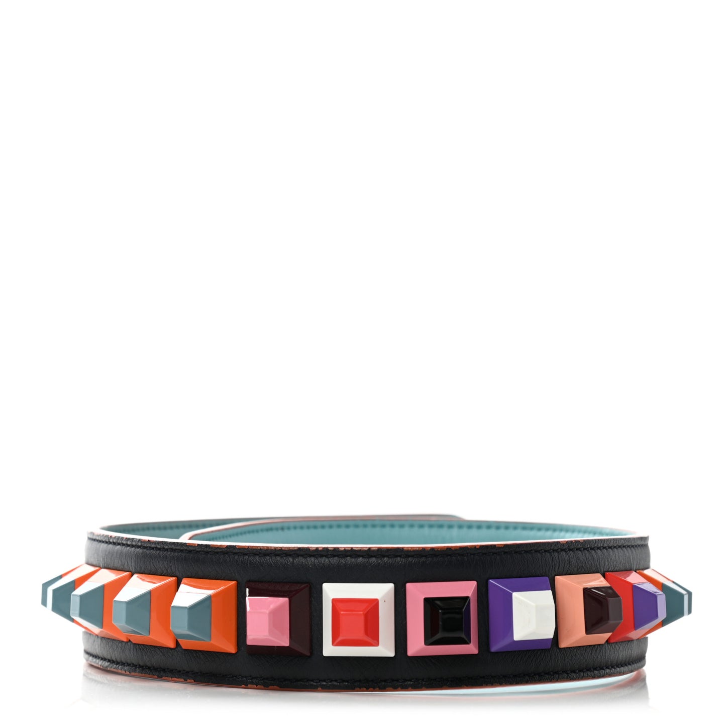 Calfskin Studded Strap You Navy Multicolor