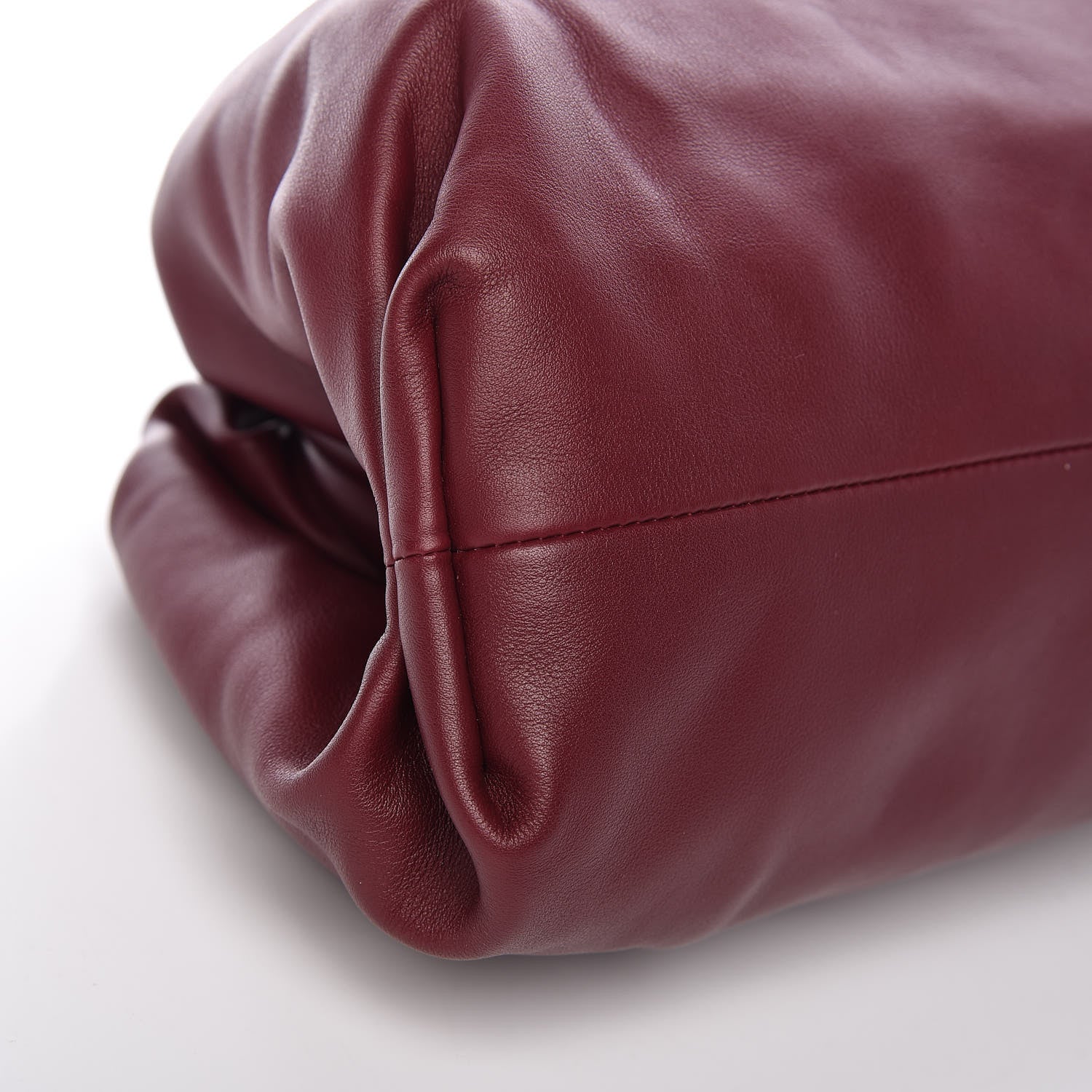 Bottega Veneta Smooth Butter Calf The Pouch Oversized Clutch Bordeaux 9 of 10