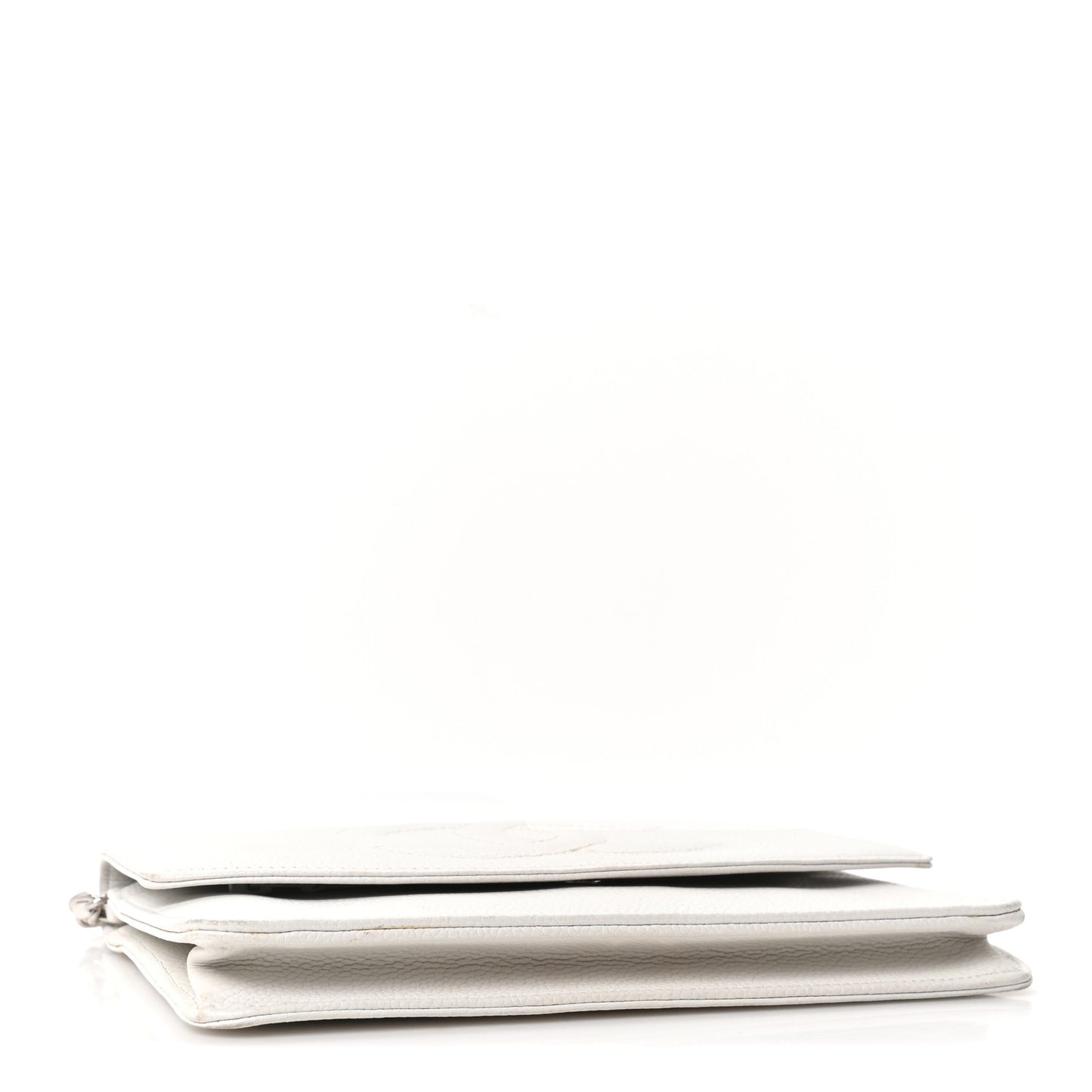 Caviar Timeless CC Wallet on Chain WOC White