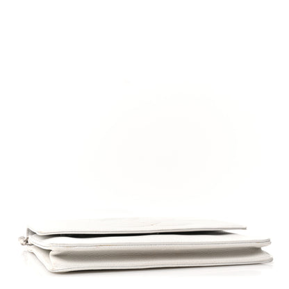 Chanel Caviar Timeless CC Wallet on Chain WOC White 4 of 11