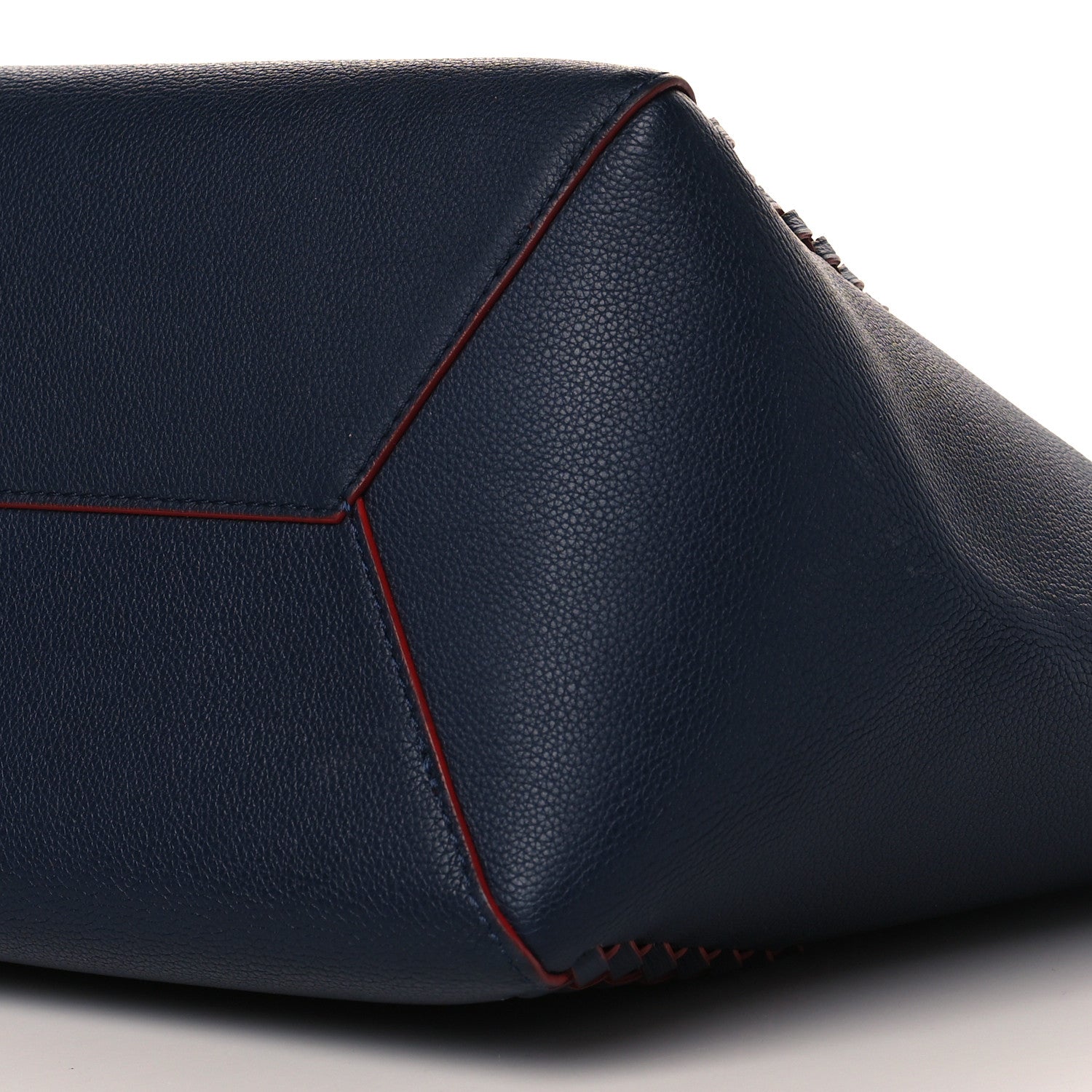 Louis Vuitton Calfskin Braided Lockme Cabas Marine Rouge 10 of 10