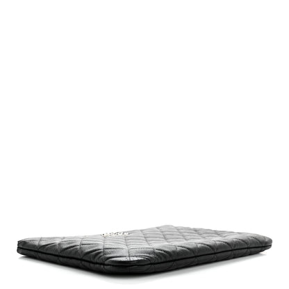Chanel Caviar Quilted Medium Chanel 19 Cosmetic Case Black 4 of 9