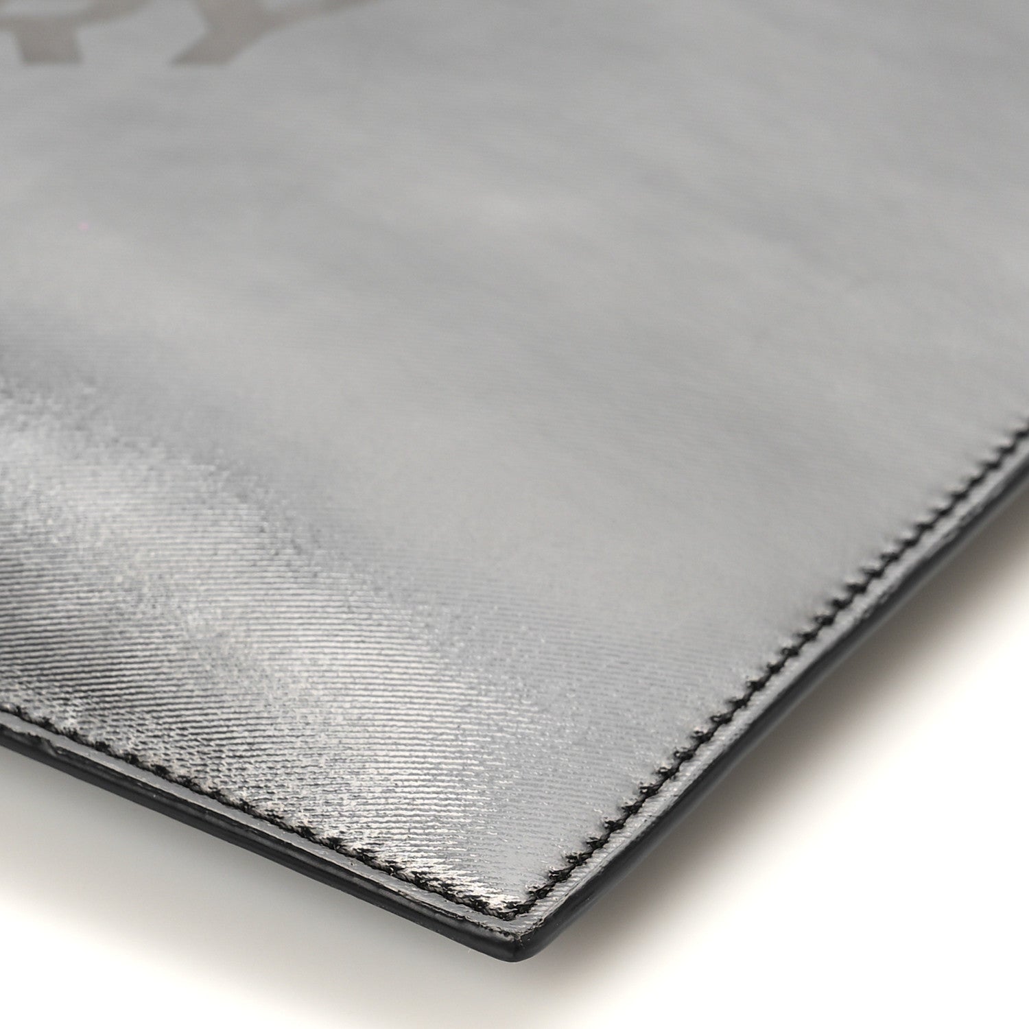 Burberry Smooth Calfskin TB Patch Zip Pouch Black Multicolor 7 of 7