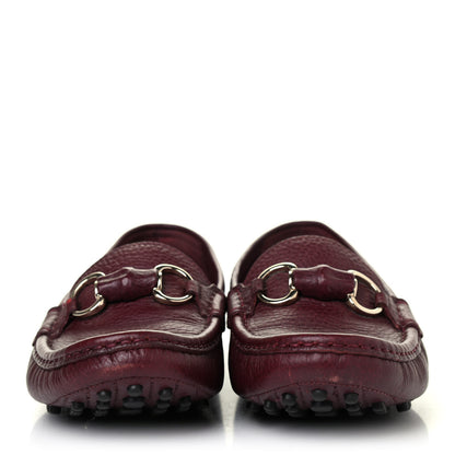 Gucci Calfskin Horsebit Driver Loafers 36 Burgundy 2 of 4