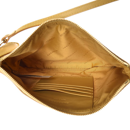 Burberry Horseferry Check Peyton Crossbody Clutch Bag Yellow 5 of 9
