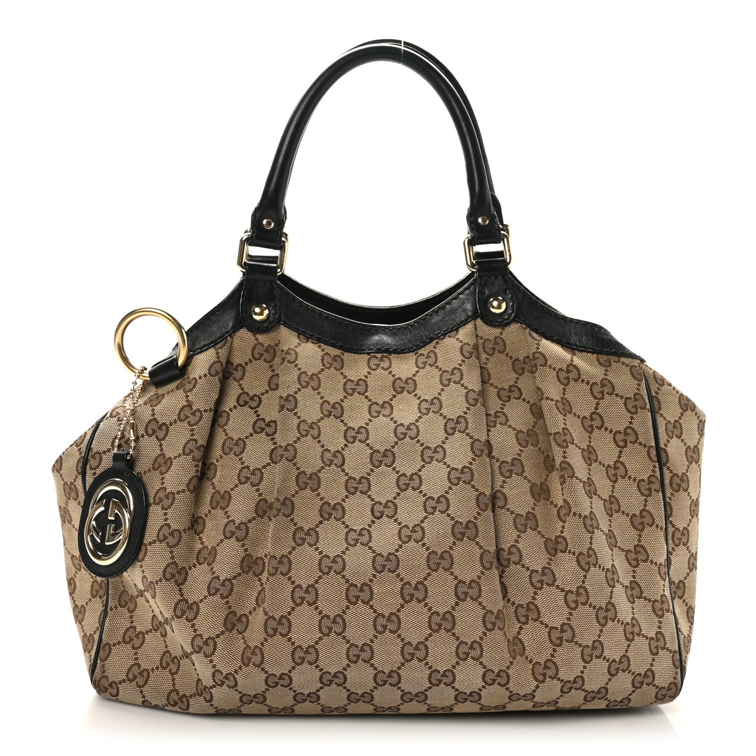 Gucci Monogram Medium Sukey Tote Beige Ebony Black 1 of 10