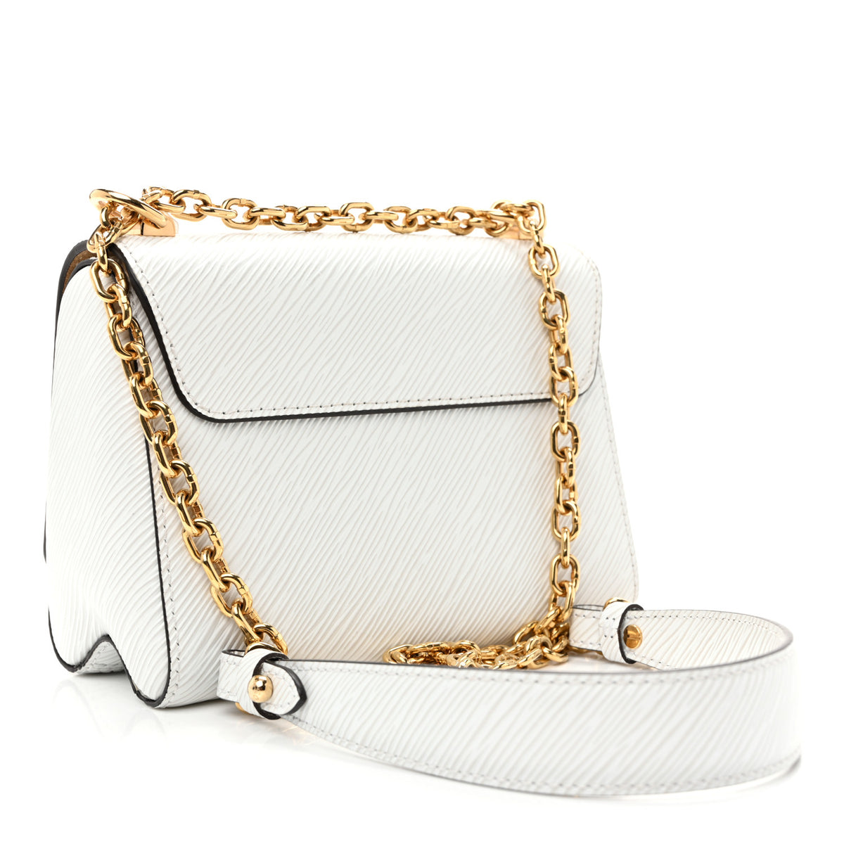 Louis Vuitton Epi Twist Shoulder Bag PM White 4 of 10