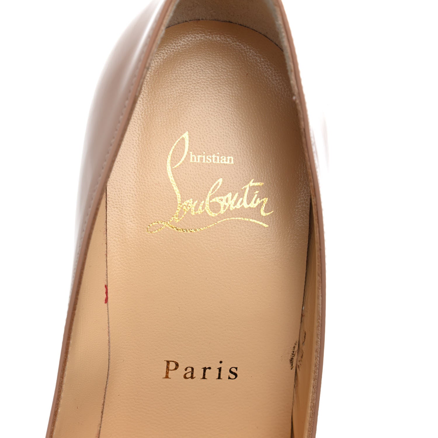 Christian Louboutin Patent Kate 100 Pumps 37 Nude 7 of 11