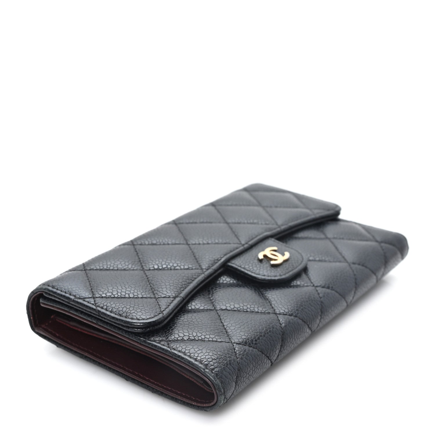 Chanel Caviar Quilted Large Flap Wallet Black 4 of 8