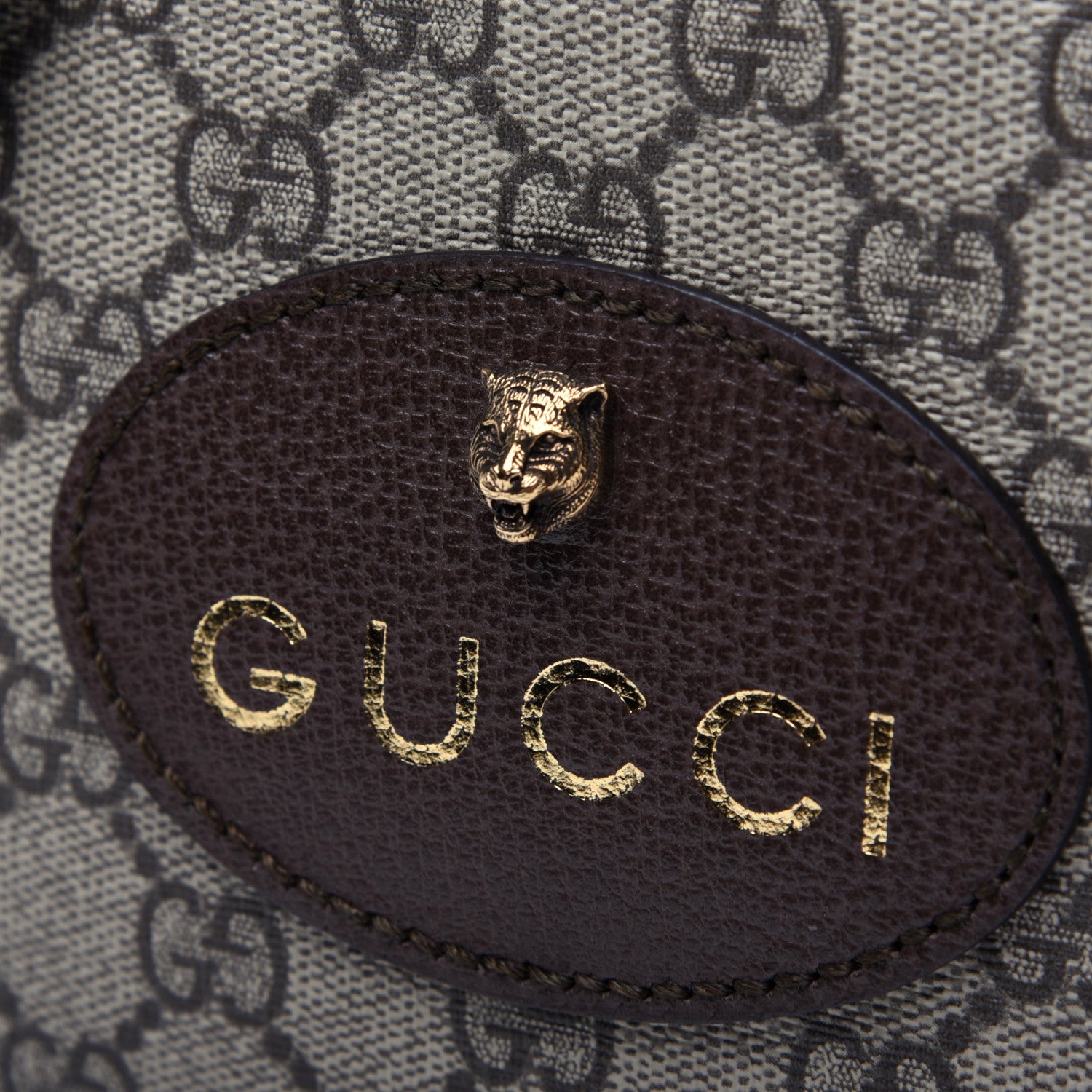 Gucci GG Supreme Monogram Web Neo Vintage Shoulder Bag Beige New Acero Crop 10 of 11