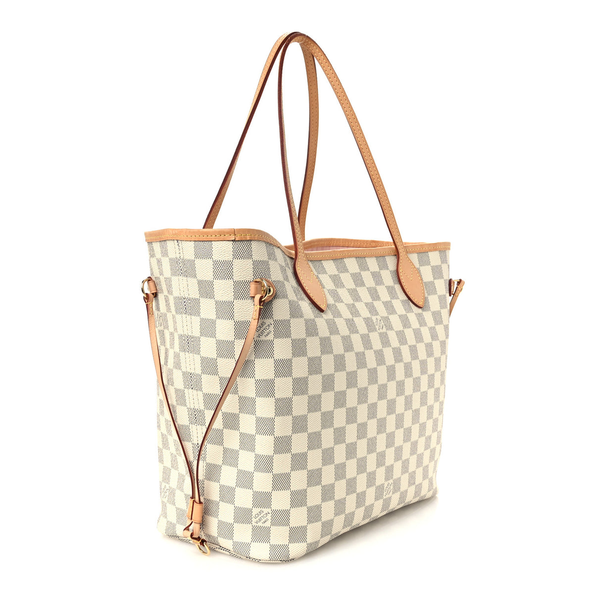 Damier Azur Neo Neverfull MM Rose Ballerine